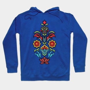 Floral Illustration Indian Ethnic Art Hoodie